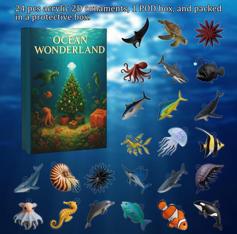 Ocean Wonderland Advent Calendar 2025 24 Sea Animal Figurines Countdown Box Marine Christmas Decor Gift For Ocean Lovers Gift For Kids 1763518569909.jpg