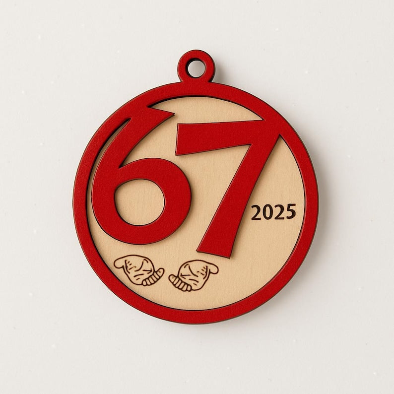 Funny Slang 6 7 67 2025 Christmas Ornament Six Seven Layer Ornament 1763518978564.jpg