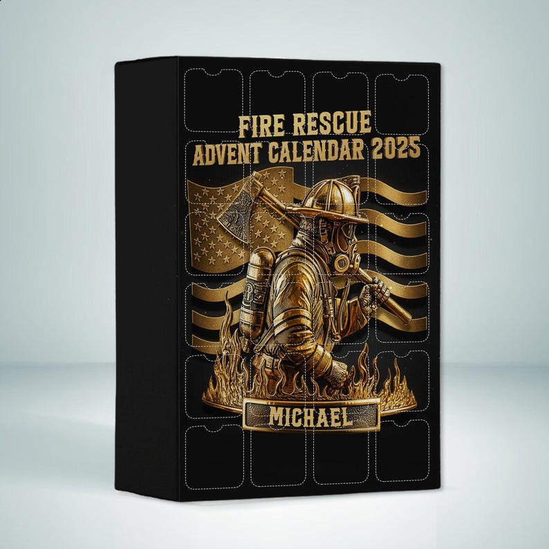 Personalized Fireman Rescue Advent Calendar Gift For Fireman Loves Acrylic Blind Box Countdown Calendar With Ornaments Christmas Gift Ideas 1763522906793.jpg