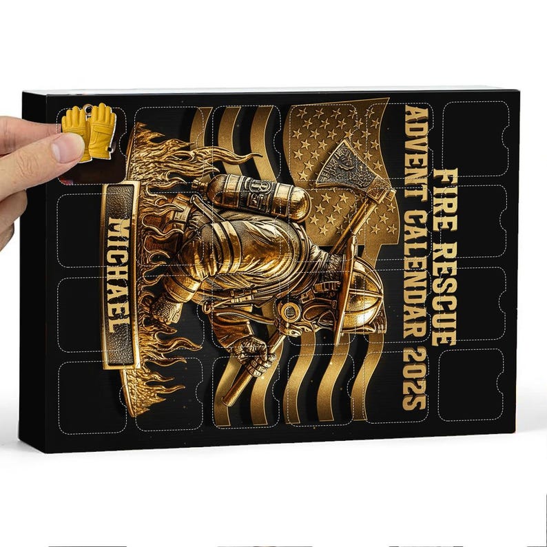 Personalized Fireman Rescue Advent Calendar Gift For Fireman Loves Acrylic Blind Box Countdown Calendar With Ornaments Christmas Gift Ideas 1763522906817.jpg