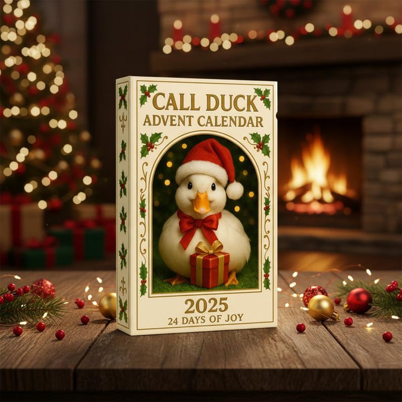 Call Duck Advent Calendar 2025 24 Day Acrylic Ornament Box Cute Duck Christmas Countdown Gift Holiday Decor For Animal Lovers 1763525655926.jpg