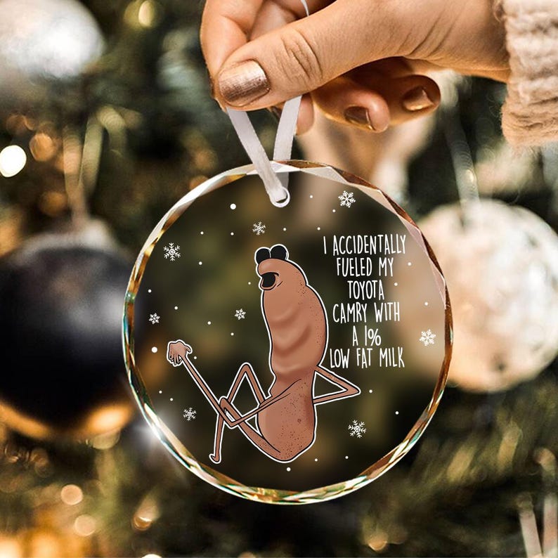 Funny Marcus The Worm Glass Christmas Ornaments Funny Meme Ornament Vrchat Ornament Vrchat Worm Meme Ornament 2025 1763527428218.jpg