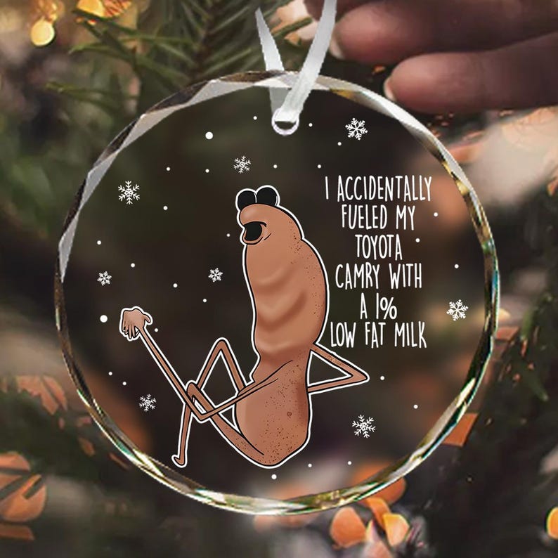 Funny Marcus The Worm Glass Christmas Ornaments Funny Meme Ornament Vrchat Ornament Vrchat Worm Meme Ornament 2025 1763527428234.jpg