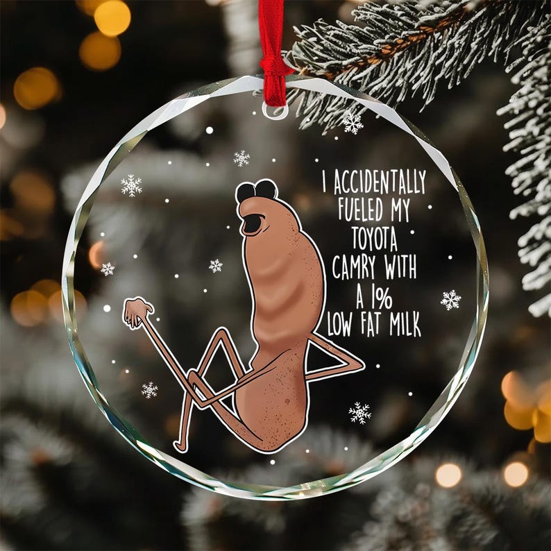 Funny Marcus The Worm Glass Christmas Ornaments Funny Meme Ornament Vrchat Ornament Vrchat Worm Meme Ornament 2025 1763527428239.jpg