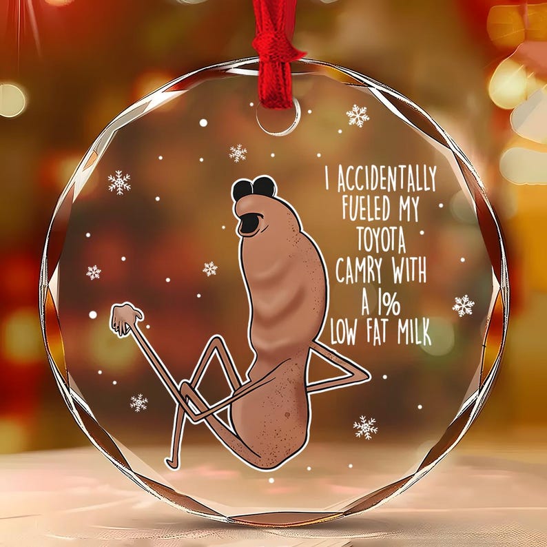 Funny Marcus The Worm Glass Christmas Ornaments Funny Meme Ornament Vrchat Ornament Vrchat Worm Meme Ornament 2025 1763527428241.jpg