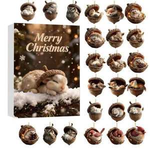 Forest Animal Acorn Advent Calendar Christmas Cone Animal Hanging Ornament Gift Gift For Nature Lovers Christmas Countdown Calendar 1763536672088.jpg