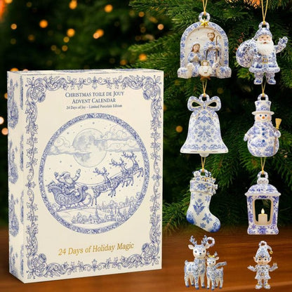 Christmas Toile De Jouy Christian Advent Calendar Gift For Jesus Lover Faith Based Christian Home Decor Christmas Countdown Calendar 1763536974005.jpg