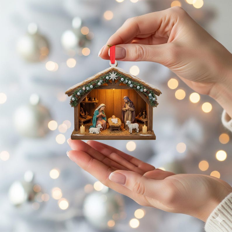 Nativity Scene Ornament Wooden Manger Design With Holy Family Lambs And Lighted Display 1763537112786.jpg