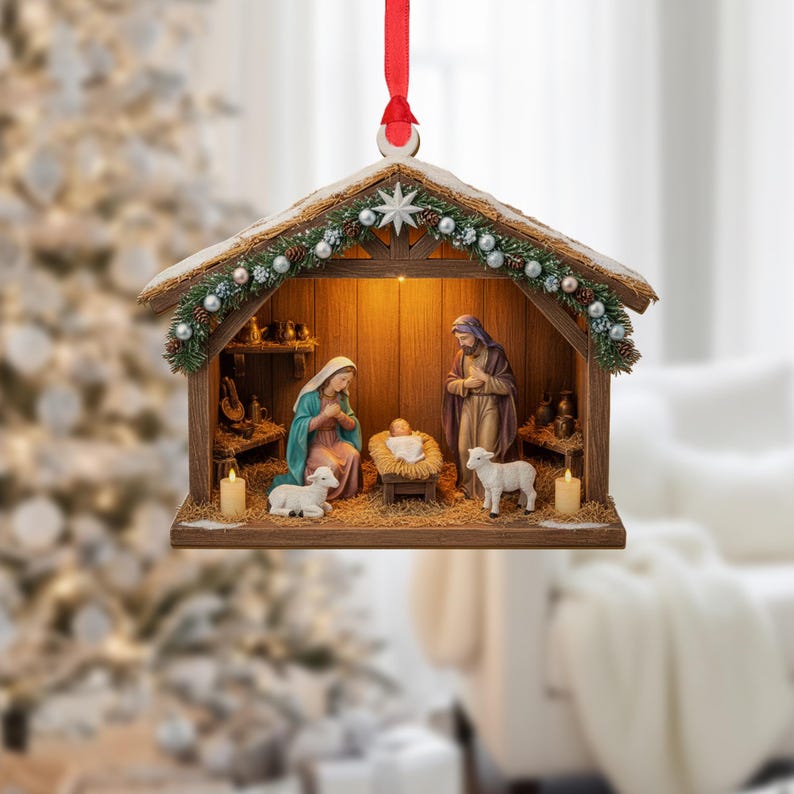 Nativity Scene Ornament Wooden Manger Design With Holy Family Lambs And Lighted Display 1763537112902.jpg
