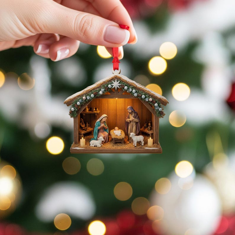Nativity Scene Ornament Wooden Manger Design With Holy Family Lambs And Lighted Display 1763537113325.jpg