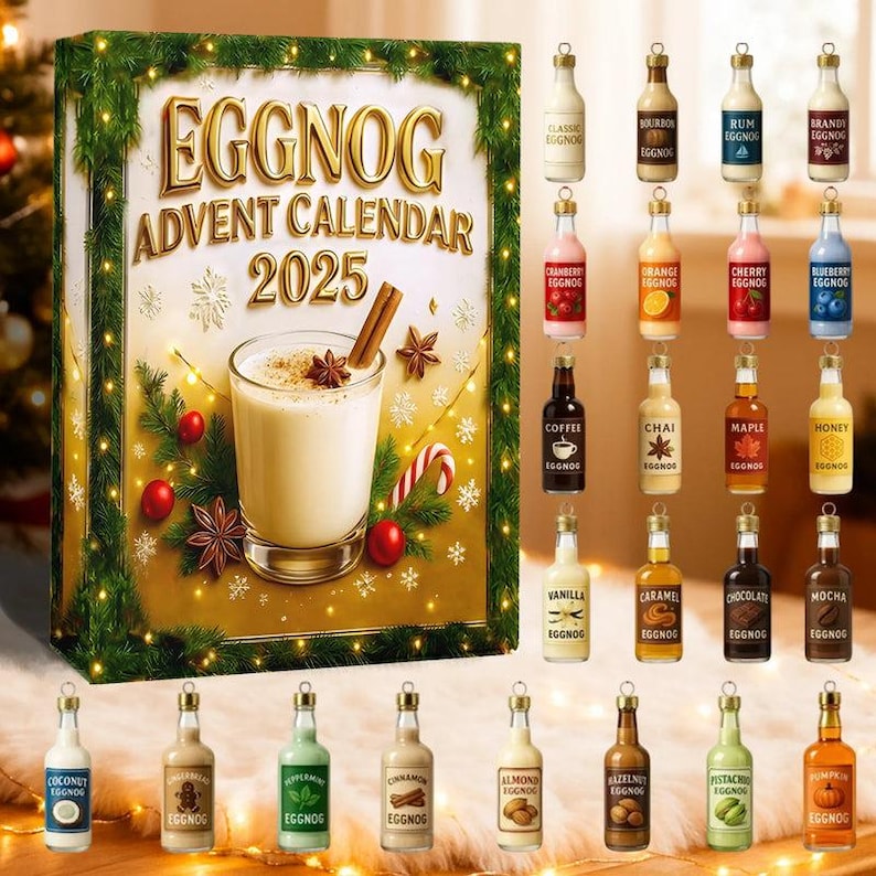 Eggnog Advent Calendar 2025 Gift For Eggnog Lover Eggnog Ornament Christmas Gift Ideas Christmas Countdown Advent Calendar 1763537255428.jpg