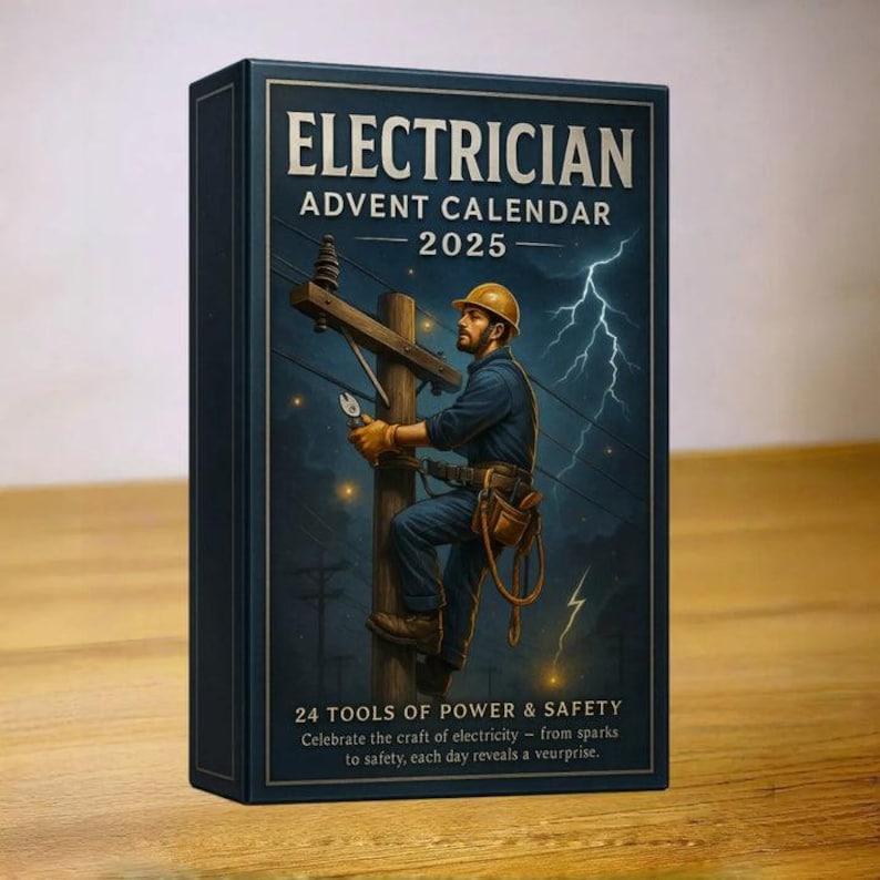 Electrician Advent Calendar Ectrician Christmas Ornament Gift For Electrician Countdown Calendar Lineman Gift Gift For Him Husband 1763537328886.jpg