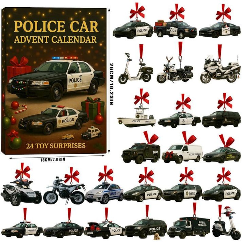 Police Car Advent Calendar Law Enforcement Gift For Him Husband Gift For Police Officer First Responder Chirstmas Countdown Calendar 1763537484848.jpg