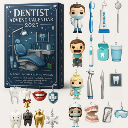 Dentist Advent Calendar 2025 Dental Ornaments Christmas Countdown Gift Dental Hygienist Gift Dental Assistant Gift Tooth Decor 1763538672329.jpg