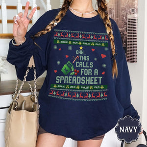 This Calls For A Spreadsheet Ugly Sweater Funny Christmas Jumpers Accounting Gift Spreadsheet Shirt For Accountant Xmas Coworker Gift 1763542378862.jpg