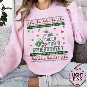 This Calls For A Spreadsheet Ugly Sweater Funny Christmas Jumpers Accounting Gift Spreadsheet Shirt For Accountant Xmas Coworker Gift 1763542378961.jpg