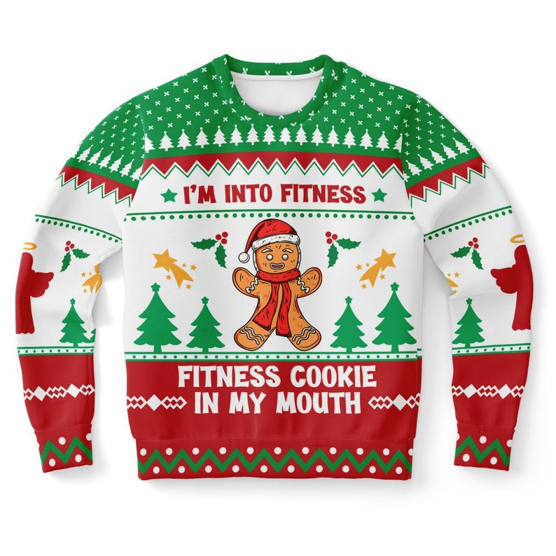 Funny Gingerbread Fitness Ugly Christmas Sweater Holiday Pullover 1763613856465.jpg