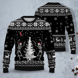 Dancing Skeleton Ugly Christmas Sweater Skull Christmas Shirt Skeleton Dancing Party Shirt Christmas For Kids Most Wonderful Time 1763623104379.jpg