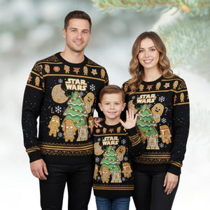 Star Wars Gingerbread Christmas Ugly Sweater Funny Sci Fi Holiday Sweatshirt Darth Vader Winter Pullover For Fans Christmas Gift 1763624924642.jpg