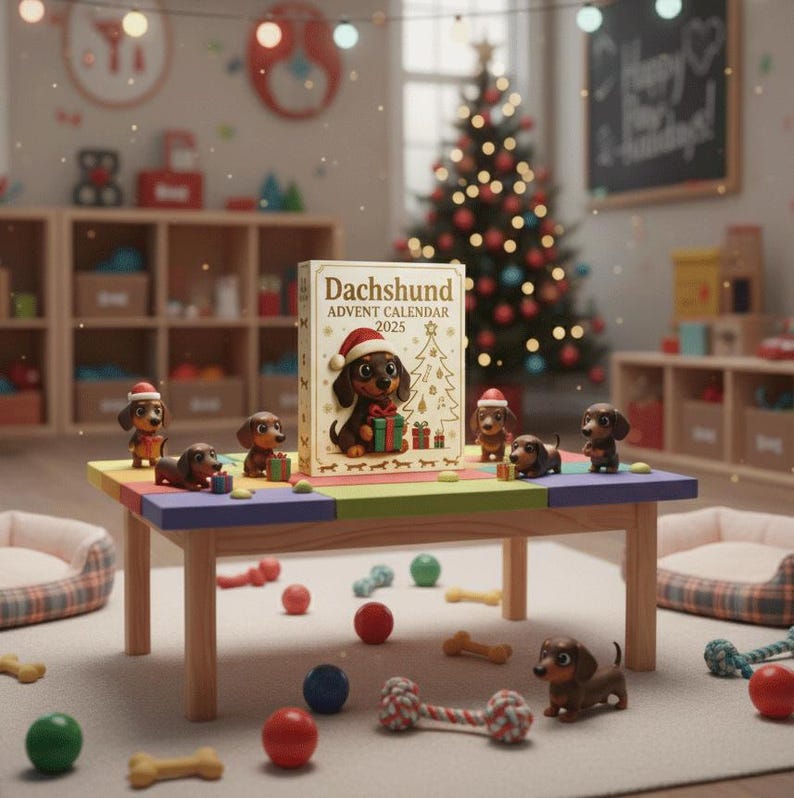 Dachshund Advent Calendar 24 Day Christmas Countdown With Cute Sausage Dog Figures Holiday Gift For Dog Lovers  Kids 1763691316954.jpg