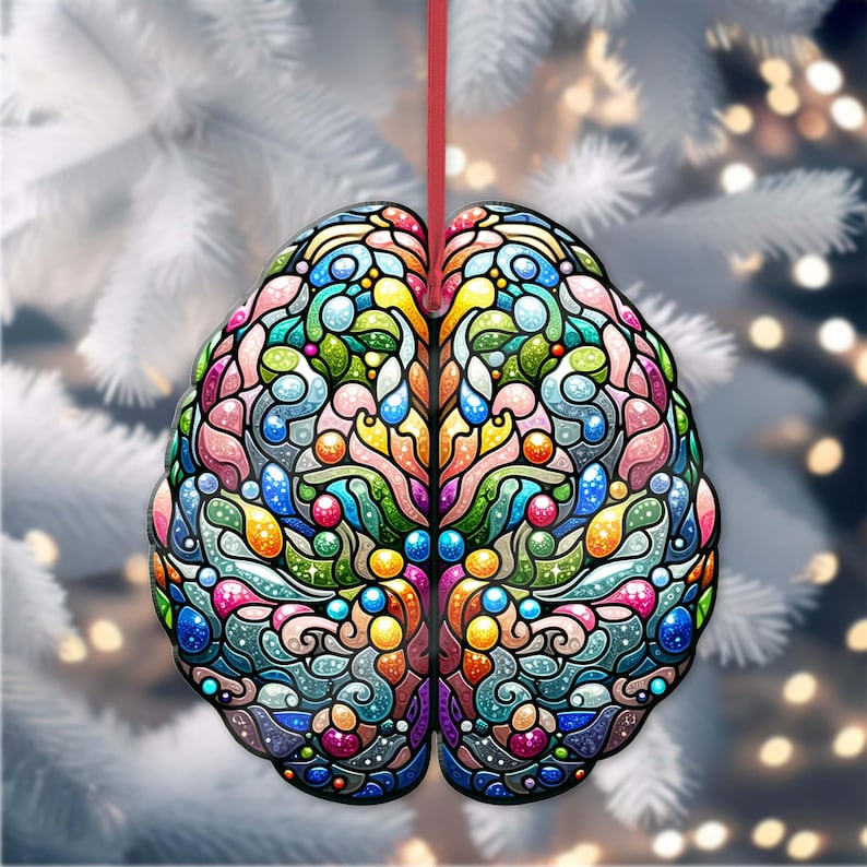 Anatomical Brain Christmas Ornament Psychology Gift 1763696420018.jpg