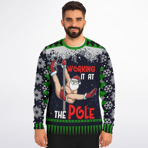 Funny Santa Pole Dancing Ugly Christmas Sweatshirt Tacky Xmas Humor Dirty Adult Humor 1763713389712.jpg