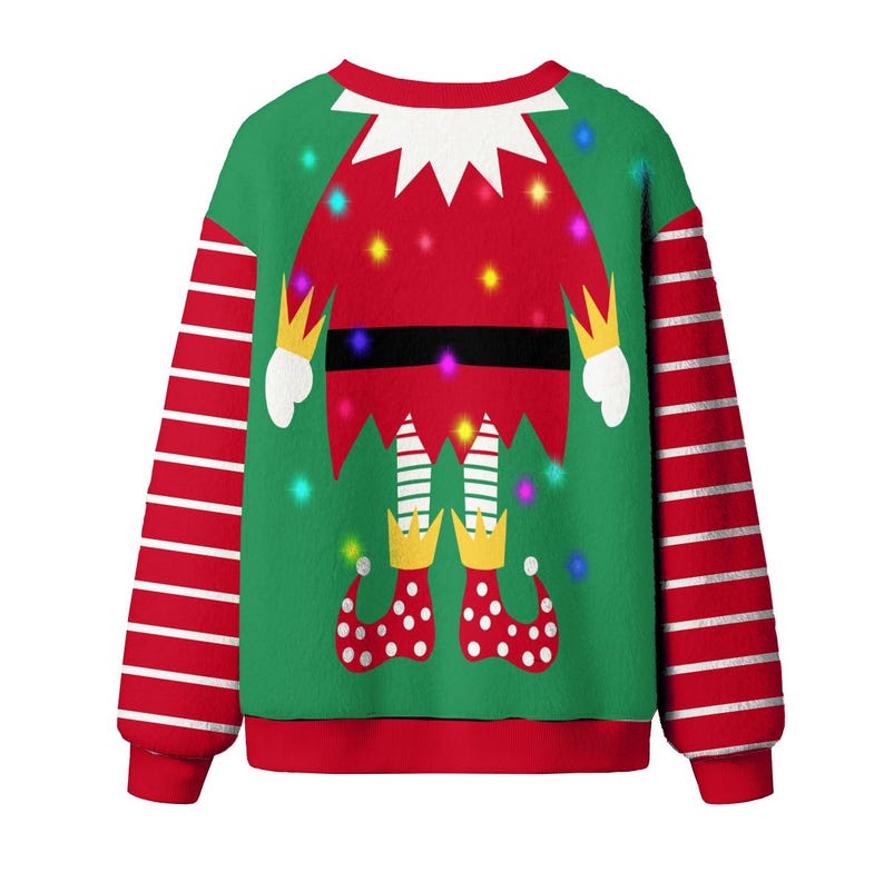 E L F Costume Ugly Christmas Sweater Funny Xmas Sweatshirt Xmas Holiday Jumper Xmas Party Pullover Christmas Gift For Kid Adults 1763713583740.jpg