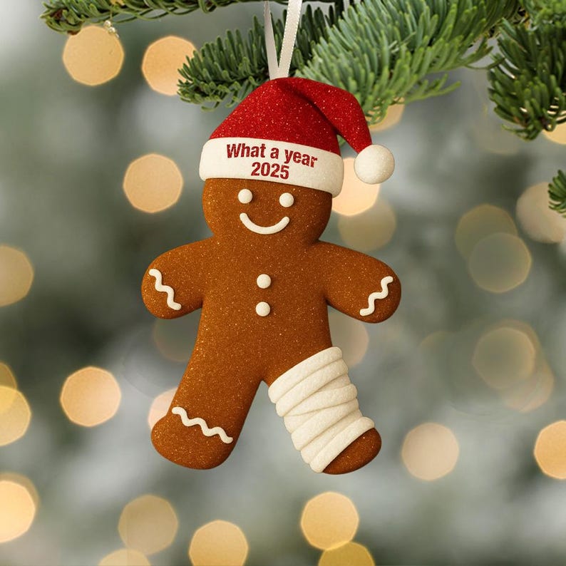 Funny Injury Christmas 3d Flat Ornament Personalized Broken Gingerbread Ornament Funny Christmas Ornament Broken Arm Leg 1763776553892.jpg