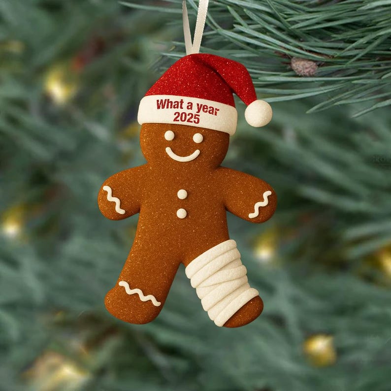 Funny Injury Christmas 3d Flat Ornament Personalized Broken Gingerbread Ornament Funny Christmas Ornament Broken Arm Leg 1763776554055.jpg