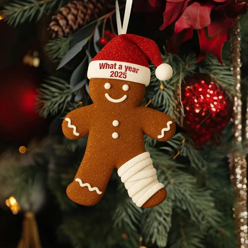 Funny Injury Christmas 3d Flat Ornament Personalized Broken Gingerbread Ornament Funny Christmas Ornament Broken Arm Leg 1763776554109.jpg