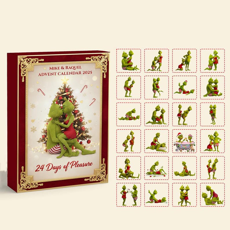 Christmas Green Character Advent Calendar 2025 24 Day Of Pleasure Holiday Vehicle Countdown Box 24 Mini Ornament 1763777544357.jpg