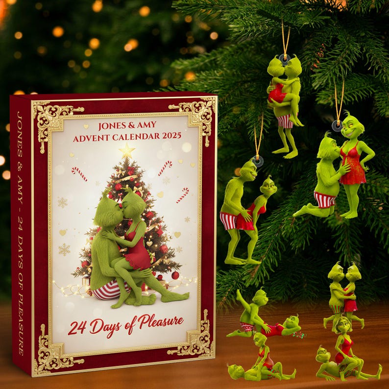 Christmas Green Character Advent Calendar 2025 24 Day Of Pleasure Holiday Vehicle Countdown Box 24 Mini Ornament 1763777544413.jpg