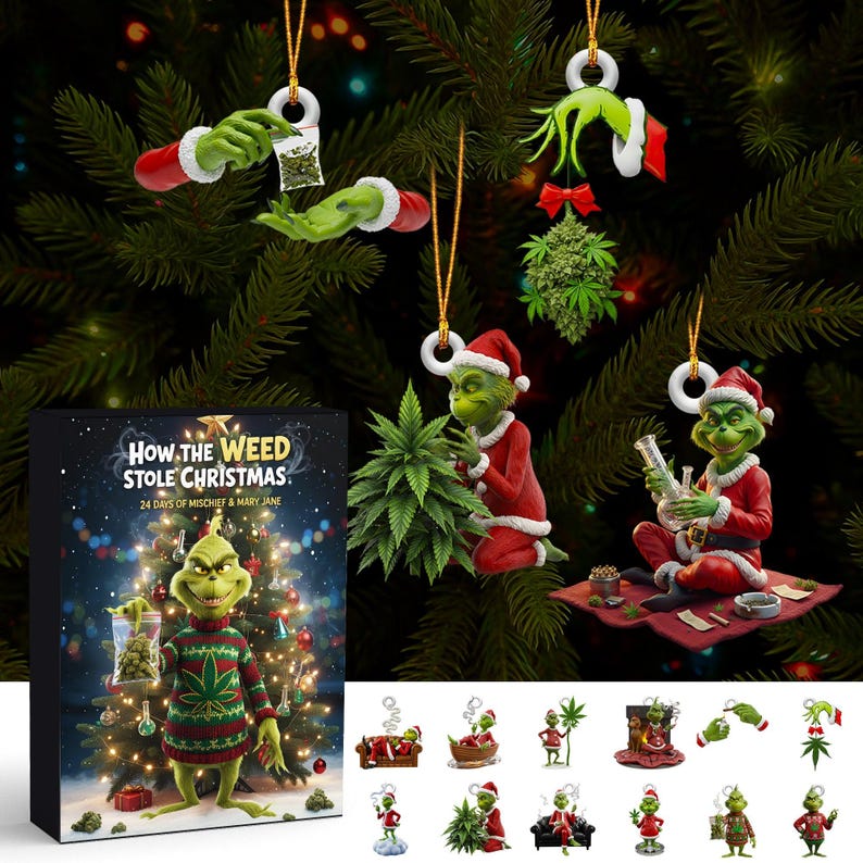 Green Character Advent Calendar 2025 Christmas Cooking Theme Holiday Vehicle Countdown Box 24 Mini Ornament 1763777829358.jpg