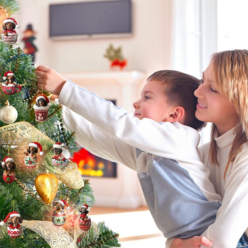 Dachshund Advent Calendar 2025 24 2d Acrylic Wiener Dog Christmas Ornaments 1763778325734.jpg