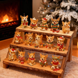 Corgi Advent Calendar 24 Pcs 2d Acrylic Ornaments Christmas Countdown Hanging Decor Gift For Dog Lovers Cute Corgi Themed Gif 1763778415393.jpg