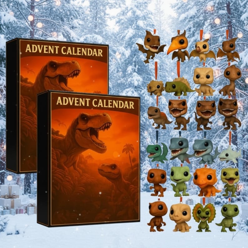Dinosaur Advent Calendar 2025  24 Cute Dino Figurines  Prehistoric Christmas Countdown Box  Kids Gift Set  Mini Dinosaur Ornaments 1763778492182.jpg