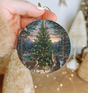 Wilderness Animal Christmas Ornament Deer  Owls Decorating Pine Tree Ceramic Woodland Holiday Decor 1763778697077.jpg