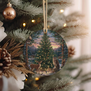 Wilderness Animal Christmas Ornament Deer  Owls Decorating Pine Tree Ceramic Woodland Holiday Decor 1763778697121.jpg