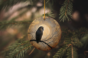 Barn Owl Ornament Full Moon Silhouette Ceramic Nature Gift 1763778978834.jpg