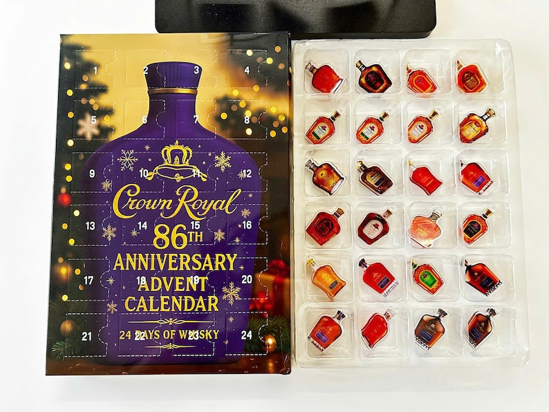 Crown Royal 86th Anniversary Advent Calendar 2025 24 Days Of Whisky Gift Box Premium Whiskey Advent Calendar 2d Arcylic Ornament Decor Set 1763779029048.jpg