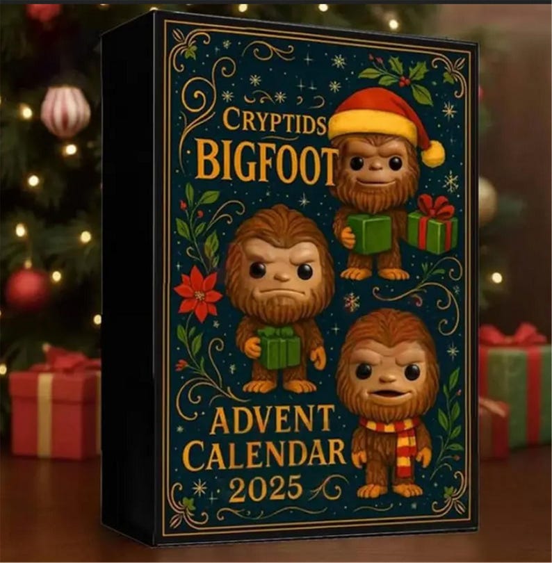 2025 Bigfoot Edition Advent Calendar 24 Unique Sasquatch Ornaments 2d Acrylic Pendent Christmas Calendar Countdownchristmas Gifts 1763779337334.jpg