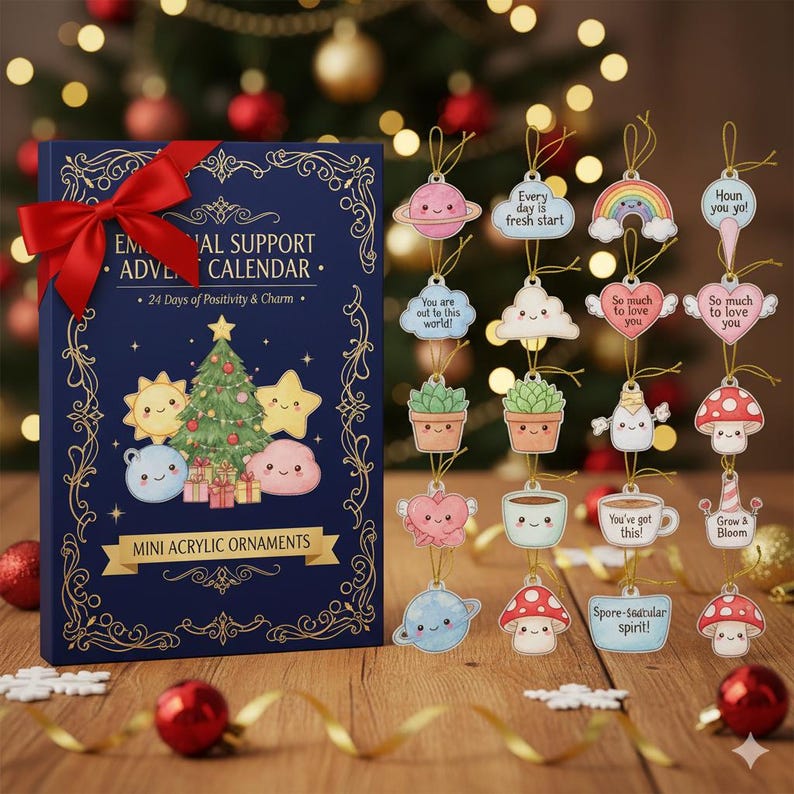 Emotional Support Advent Calendar 2025 20 Days Of Positivity Mental Health Gift Cute Acrylic Ornaments Self Care Christmas Countdown 1763779419696.jpg