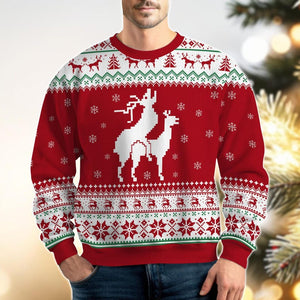 Reindeer Funny Ugly Christmas Sweater Humping Reindeer Sweater Middle Finger Shirt Deer Mating Holiday Sweater Couple Sweater 1763779946966.jpg