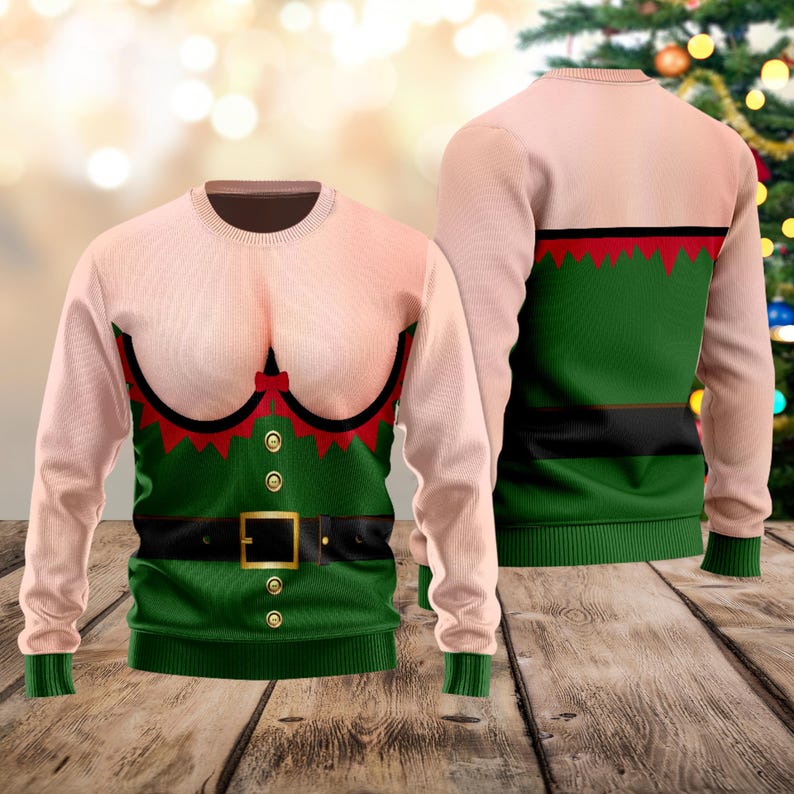 Funny E  Lf Costume Ugly Christmas Sweater Hilarious Holiday Jumper Christmas Movie Shirt Xmas Party Pullover For Kid Adults 1763780236348.jpg