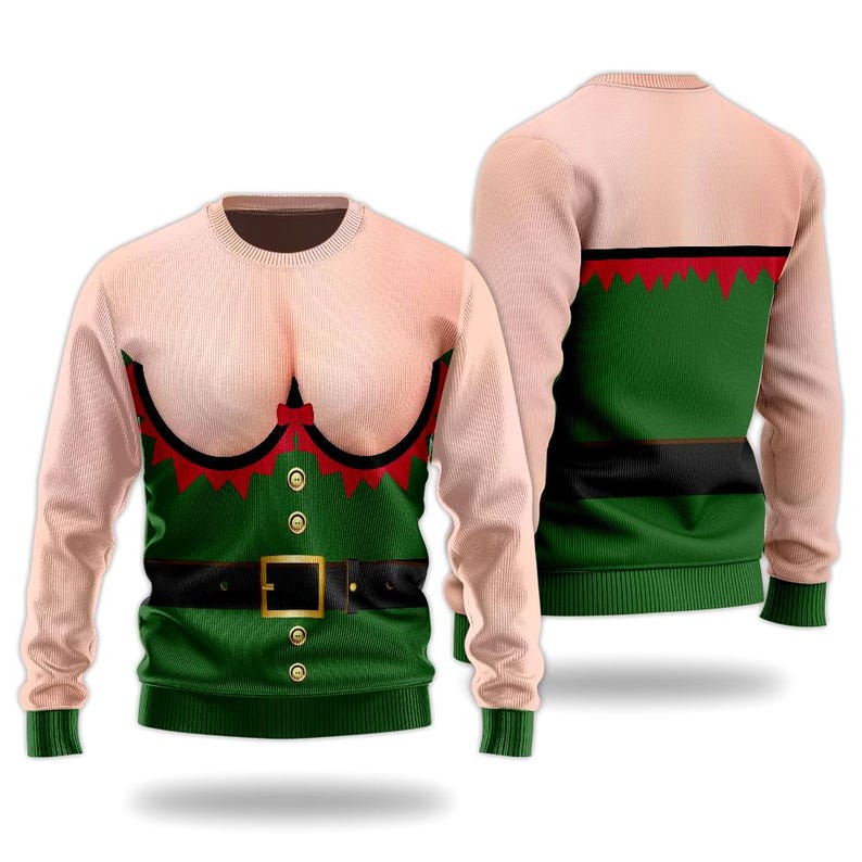 Funny E  Lf Costume Ugly Christmas Sweater Hilarious Holiday Jumper Christmas Movie Shirt Xmas Party Pullover For Kid Adults 1763780236349.jpg