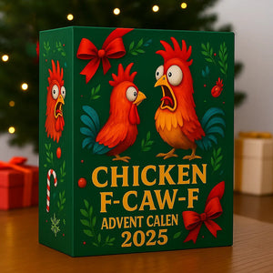 2025 Chicken F Caw F Advent Calendar Chicken Advent Calendar With Ornaments 24 Acrylic Ornament Countdown To Christmas 1763782147094.jpg