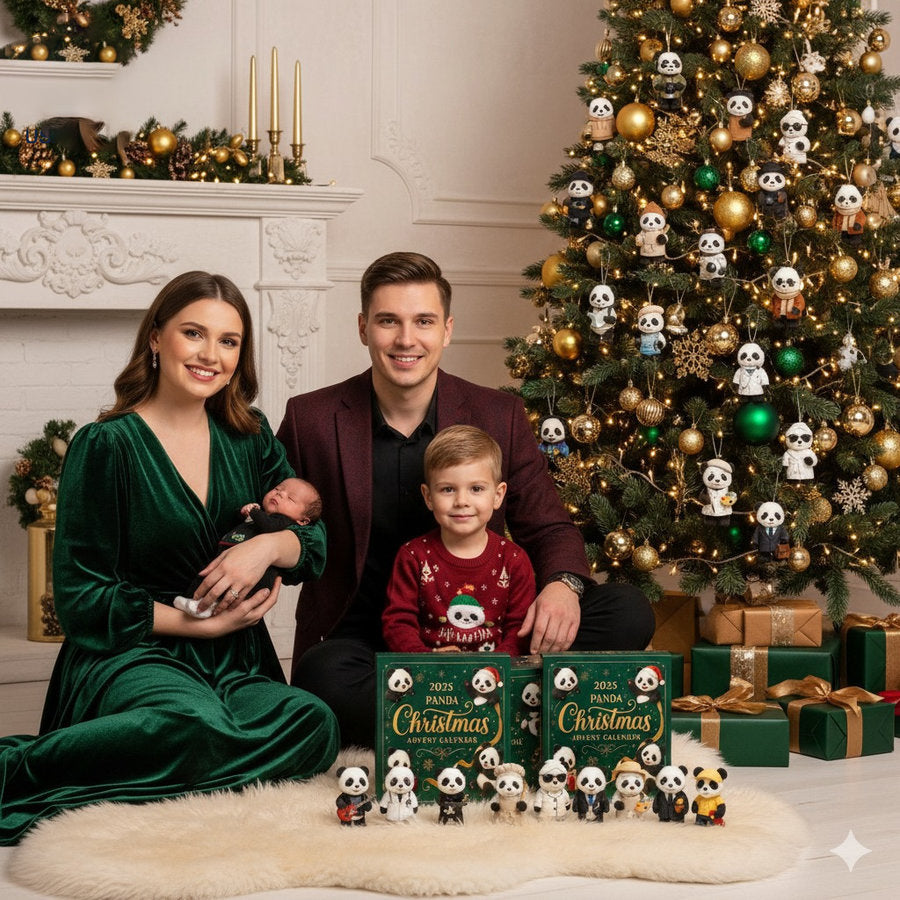 2025 Panda Christmas Advent Calendar 24 Pcs 2d Acrylic Ornaments Cute Christmas Countdown Hanging Decor 1763783368001.jpg