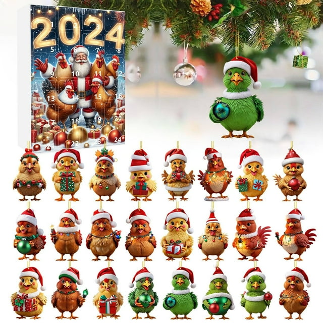 Christmas Home Ornaments 2025 Christmas Holiday Advent Calendar Advent Calendar Edition Chicken Set Christmas Hom 1763784104726.jpg