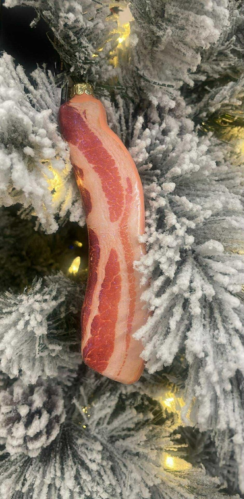Strip Of Bacon Glass Christmas Food Ornament 1763952220132.jpg