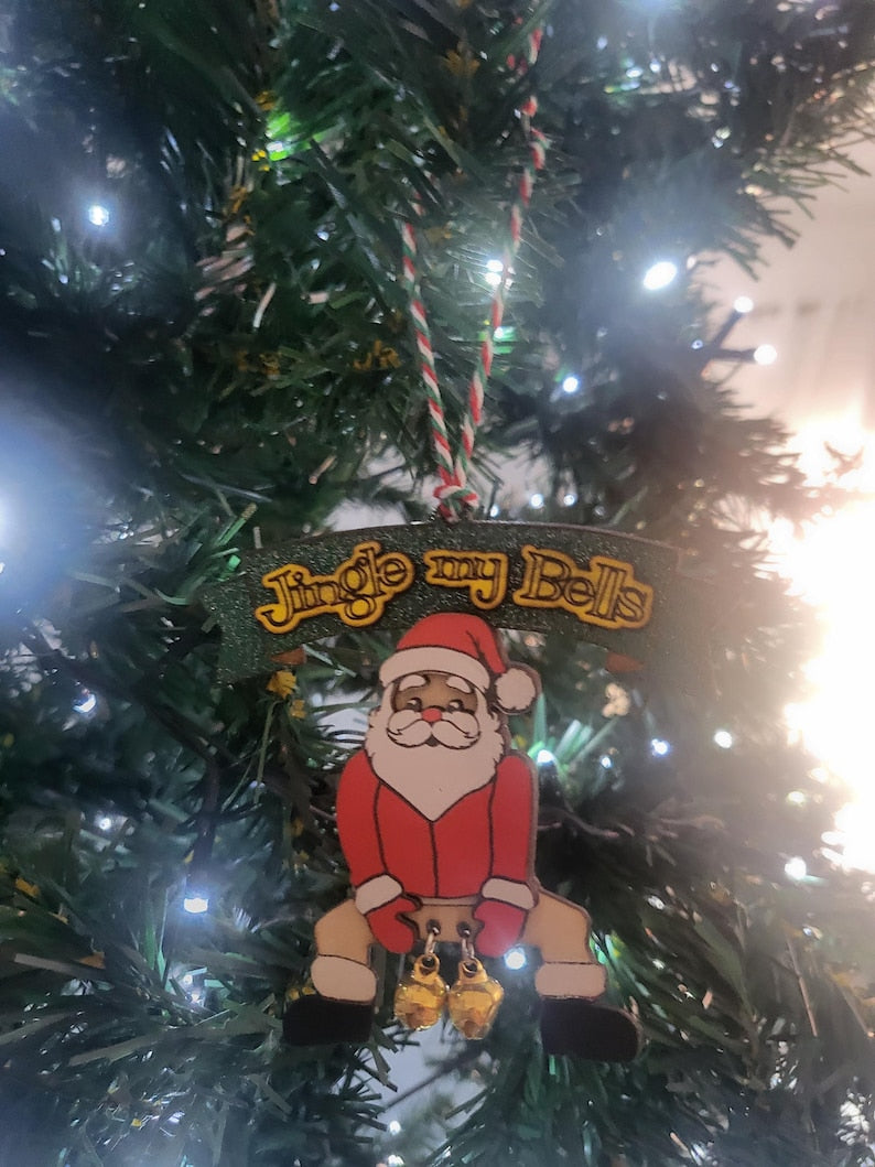 Christmas Jingle Bells Funny Rude Santa Claus Father Christmas Tree Ornament 1763958038299.jpg
